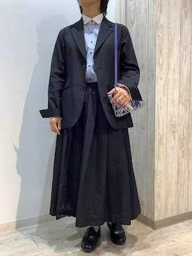 「TOKYO SHIRTS（トウキョウシャツ）のアイテム」を使った、BRICK HOUSE by Tokyo Shirts 博多ゆめタウン店さん（レディース・160cm）の春コーディネート