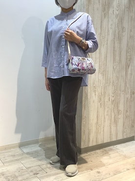 「TOKYO SHIRTS（トウキョウシャツ）のアイテム」を使った、BRICK HOUSE by Tokyo Shirts 博多ゆめタウン店さん（レディース・164cm）の春コーディネート