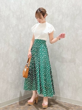 「コルクヒール」｜ami さん（レディース・158cm）の夏コーディネート