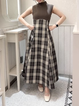 「韓国コーデ」｜「アイテム（パンプス）」を使った、ami さん（レディース・158cm）の夏コーディネート