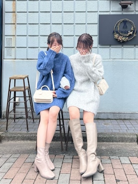 「dazzlin（ダズリン）のアイテム（チュニック）」を使った、ami さん（レディース・158cm）の秋コーディネート