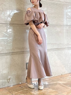 「韓国コーデ」｜「アイテム（パンプス）」を使った、ami さん（レディース・158cm）の夏コーディネート