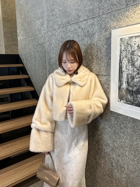 「dazzlin（ダズリン）のアイテム（その他アウター）」を使った、ami さん（レディース・158cm）の秋コーディネート