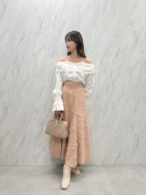 dazzlin スカート フラッフィフラワーフレアスカート : ZOZOTOWN
