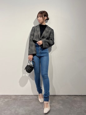 「大人シンプル」｜「アイテム（その他アウター）」を使った、ami さん（レディース・158cm）の秋コーディネート
