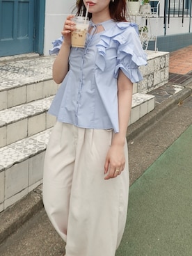 「dazzlin（ダズリン）のアイテム」を使った、ami さん（骨格ウェーブ・レディース・158cm）の夏コーディネート