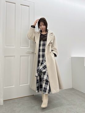 「dazzlin（ダズリン）のアイテム（その他アウター）」を使った、ami さん（レディース・158cm）の秋コーディネート
