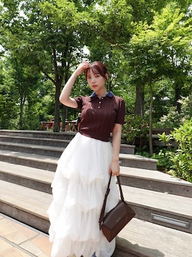 「dazzlin（ダズリン）のアイテム」を使った、ami さん（骨格ウェーブ・レディース・158cm）の夏コーディネート