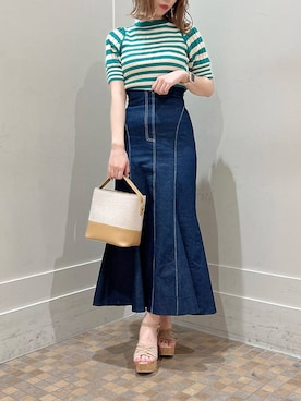 「コルクヒール」｜ami さん（レディース・158cm）の春コーディネート