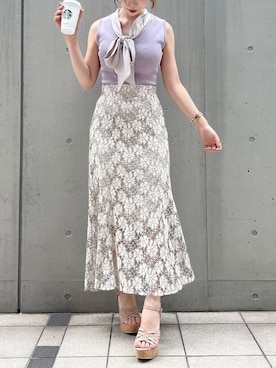 「コルクヒール」｜ami さん（レディース・158cm）の夏コーディネート