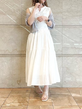 「お揃いコーデ」｜「アイテム（サンダル）」を使った、ami さん（レディース・158cm）の春コーディネート