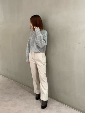 「大人シンプル」｜「アイテム（ブルゾン）」を使った、ami さん（レディース・158cm）の秋コーディネート