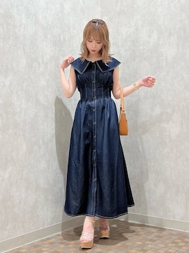 「コルクヒール」｜ami さん（レディース・158cm）の夏コーディネート