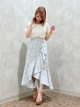 「#ブルー」｜ami さん（レディース・158cm）の春コーディネート