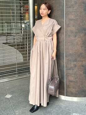 「ELENDEEK」｜「アイテム（ワンピース/ドレス）」を使った、azusaさん（レディース・153cm）の春コーディネート