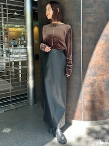 FAUX LEATHER SK｜エレンディーク（ELENDEEK）公式通販｜RUNWAY