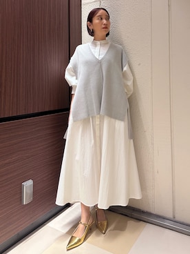 「ELENDEEK」｜「アイテム（ワンピース/ドレス）」を使った、azusaさん（レディース・153cm）の春コーディネート