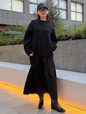 azusaさん（レディース・156cm）の冬コーディネート