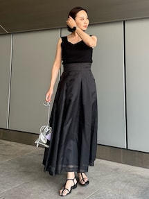 タンクトップ ノースリーブ 「FUJIKO×ELENDEEK」リブニットタンク レディース ELENDEEK タンクトップ ノースリーブ 「FUJIKO×ELENDEEK