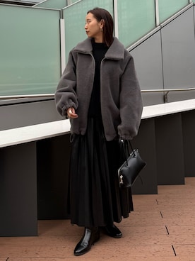 azusaさん（レディース・156cm）の冬コーディネート