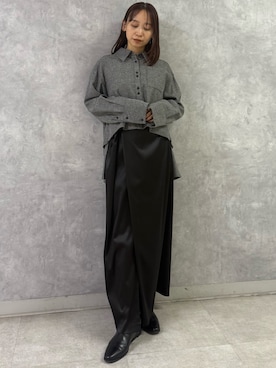 azusaさん（レディース・156cm）の冬コーディネート