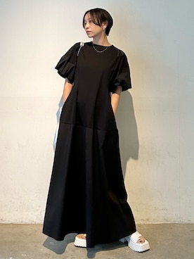「ELENDEEK」｜「アイテム（ワンピース/ドレス）」を使った、azusaさん（レディース・153cm）の春コーディネート