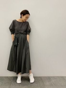タックスリーブフレアワンピースドレス タックスリーブフレアワンピースを使ったレディース人気