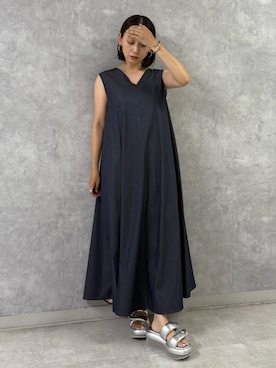 「ELENDEEK」｜「アイテム（ワンピース/ドレス）」を使った、azusaさん（レディース・153cm）の夏コーディネート