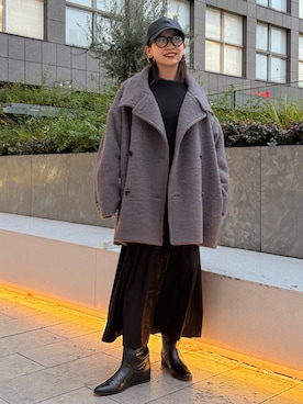 azusaさん（レディース・156cm）の冬コーディネート