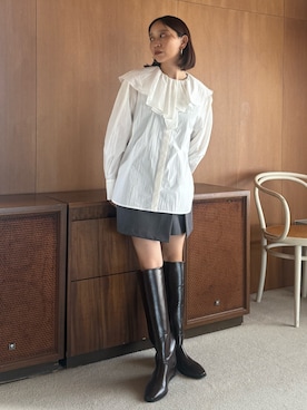 「ブラウスコーデ」｜azusaさん（レディース・153cm）の秋コーディネート