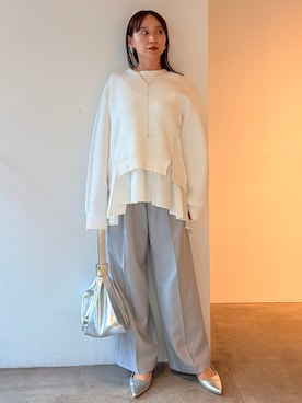 azusaさん（レディース・156cm）の冬コーディネート