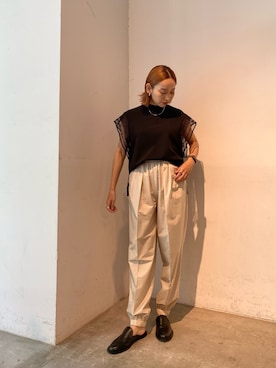 「ELENDEEK」｜「アイテム（アクセサリー）」を使った、azusaさん（レディース・153cm）の春コーディネート