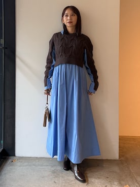 azusaさん（レディース・156cm）の冬コーディネート