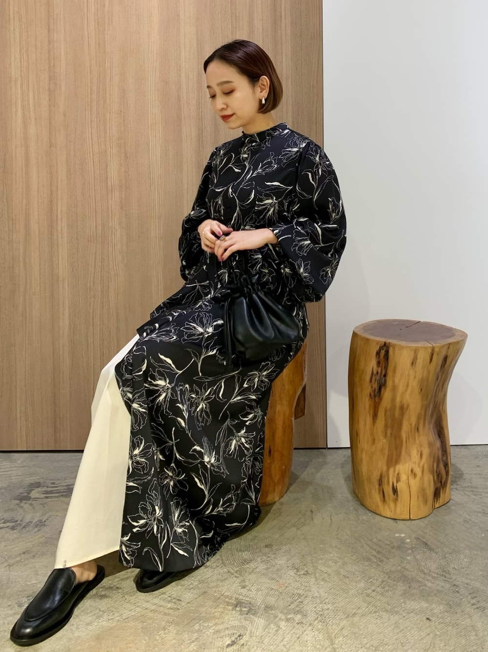 新品☆エレンディーク☆サイドラッフルギャザーワンピース