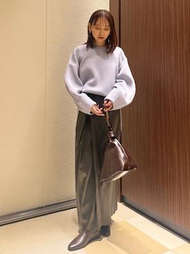 azusaさん（レディース・156cm）の冬コーディネート