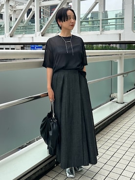 「ELENDEEK」｜「アイテム（アクセサリー）」を使った、azusaさん（レディース・153cm）の夏コーディネート