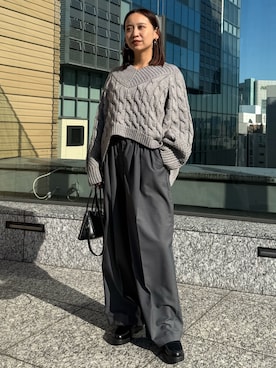 azusaさん（レディース・156cm）の冬コーディネート