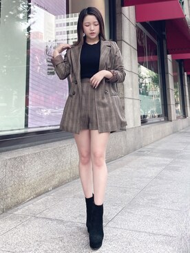 「RESEXXY」｜「アイテム（ジャケット/アウター）」を使った、noaさん（レディース・149cm）の夏コーディネート