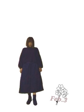 「MERLOT（メルロー）のアイテム（ニット/セーター）」を使った、malapuaさん（レディース・162cm）の冬コーディネート