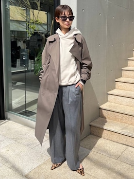 「アイテム（トレンチコート）」を使った、chaosmikuさん（レディース・170cm）の秋コーディネート