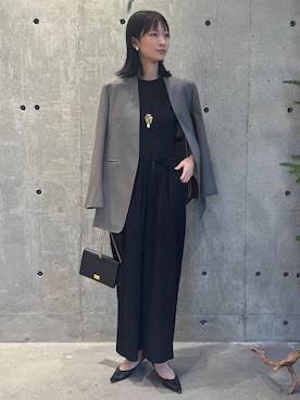 「アイテム（つなぎ/オールインワン）」を使った、chaosmikuさん（レディース・170cm）の冬コーディネート