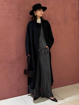 「アイテム（ノーカラーコート）」を使った、chaosmikuさん（レディース・170cm）の秋コーディネート