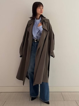 「アイテム（トレンチコート）」を使った、chaosmikuさん（レディース・170cm）の夏コーディネート