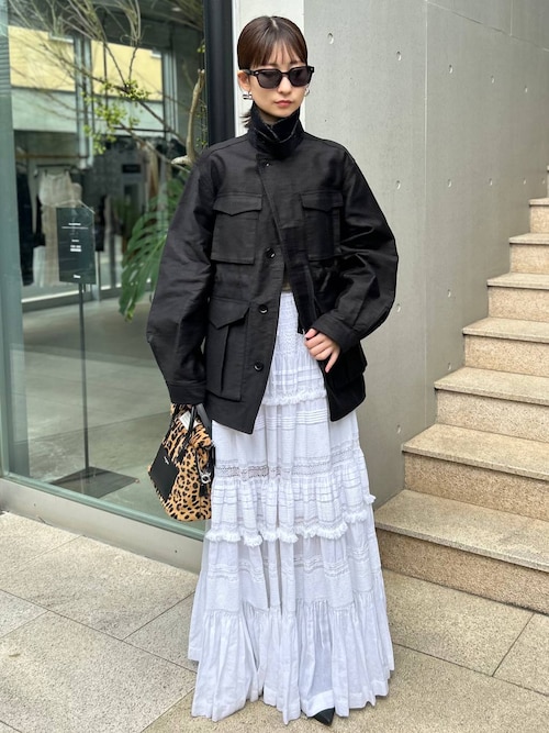 Chaos/カオス リーンコットンニット　チャコールグレーFREE SIZE Chaos ニット セーター Chaos(カオス)/シルクコンリリー 2WAY V