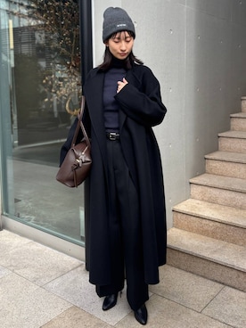 「アイテム（ノーカラーコート）」を使った、chaosmikuさん（レディース・170cm）の秋コーディネート