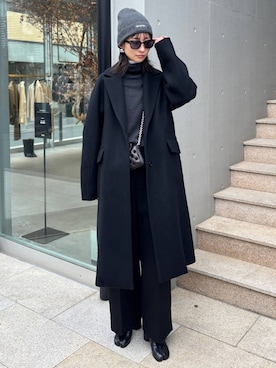 「アイテム（チェスターコート）」を使った、chaosmikuさん（レディース・170cm）の秋コーディネート