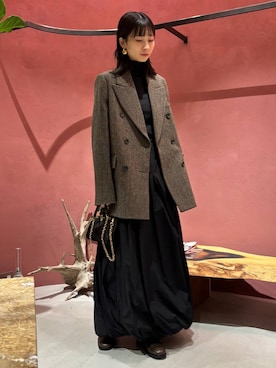 「アイテム（テーラードジャケット）」を使った、chaosmikuさん（レディース・170cm）の秋コーディネート