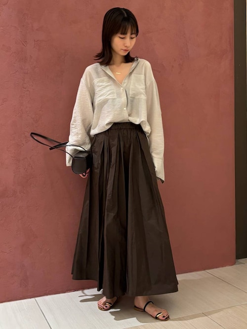 Chaos フェインシルクシャツ2025Autumn Collection Chaos(カオス)のフェインシルクシャツ通販 | 集英社HAPPY PLUS STORE