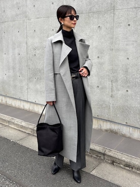 「アイテム（ステンカラーコート）」を使った、chaosmikuさん（レディース・170cm）の秋コーディネート