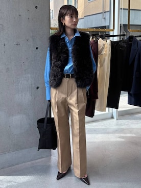 「アイテム（チノパンツ）」を使った、chaosmikuさん（レディース・170cm）の秋コーディネート